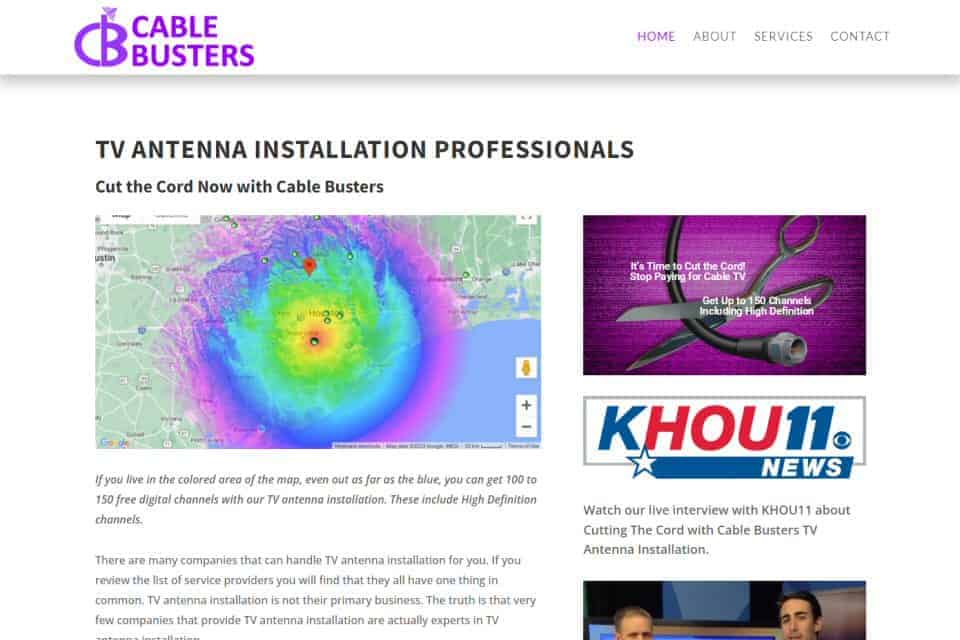 Cable Busters TV Antenna Installation by Permian Electrical Resources